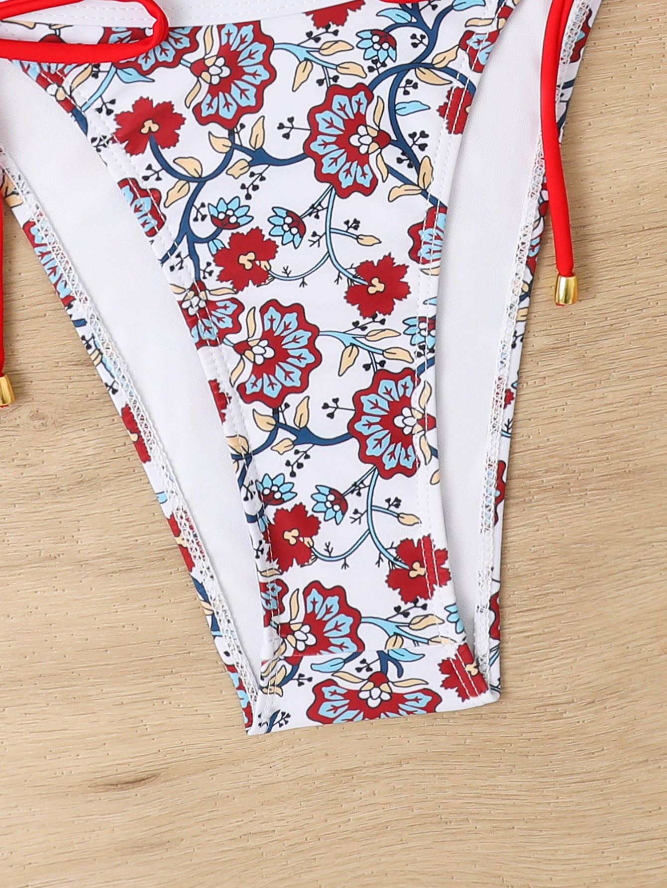 One-shoulder Floral Bikini Swimwear