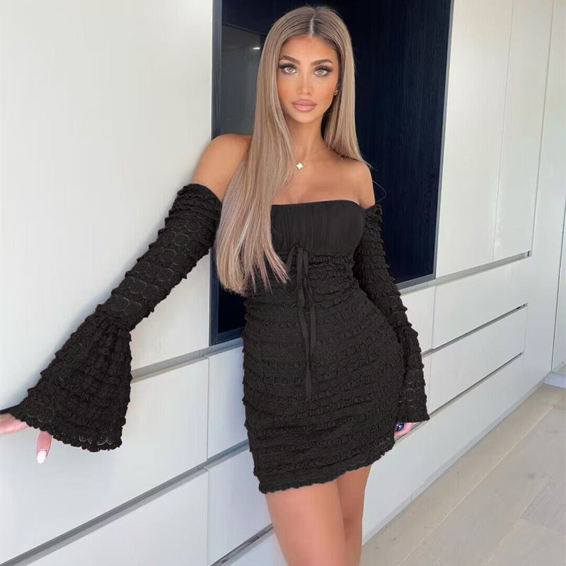 Bell Sleeve Sheath Dress