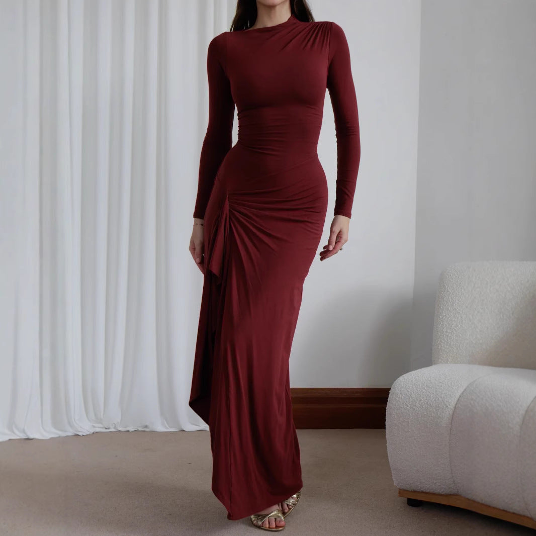 Women Bodycon With Slit Maxi Dress